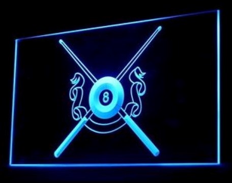 Billiard Rack World Record LED Neon Sign